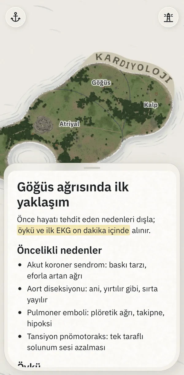 iPhone ekranı: alttan yükselen önizleme camında not